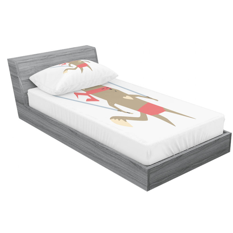 Microfiber Sheet Set, Twin Sheet Set with Fitted Sheet