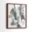 Graphite Abstract III - reproduction encadrée de qualité supérieure - prête à être accrochée - aucun clou requis - aucun clou requis