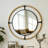 Nautical Round Wall Hanging Decorative Mirror With Rope Coastal Decor Mirror