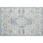 Hardanger Oriental Hand Tufted Wool Area Rug in Denim/White-214914124