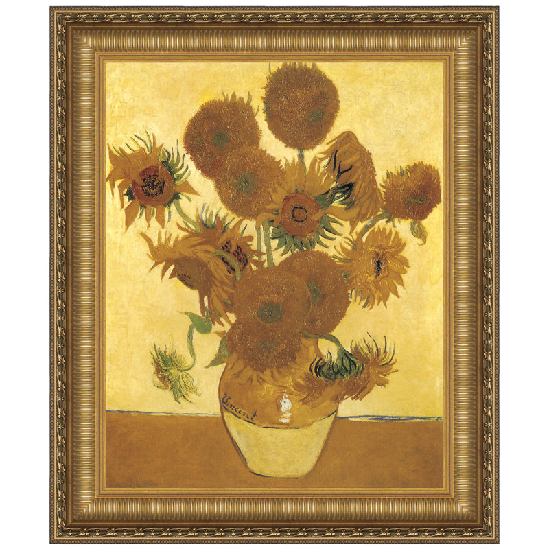 Tournesols, 1888, reproduction d'art sur toile, H 33,25 po x l 27,25 po x P 1,875 po