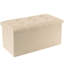 Banc de rangement rembourré à couvercle rabattable-415682546