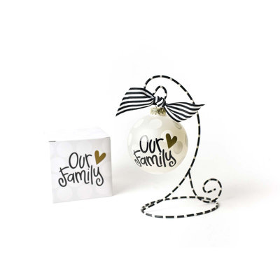 Ornement en verre Our Our Family 100Mm