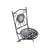 Ousley 2 - Person Metal Patio Dining Set with Round Table