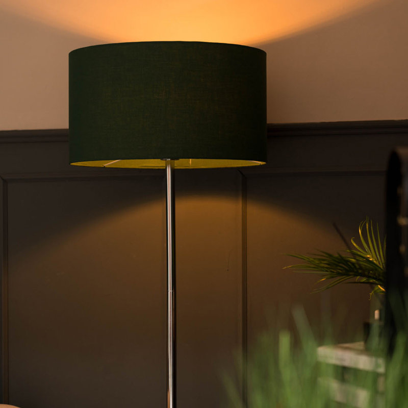129cm Torchiere Floor Lamp, Green