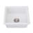 Quartz 18" L X 16" W Undermount Bar Sink With Grid And Strainer