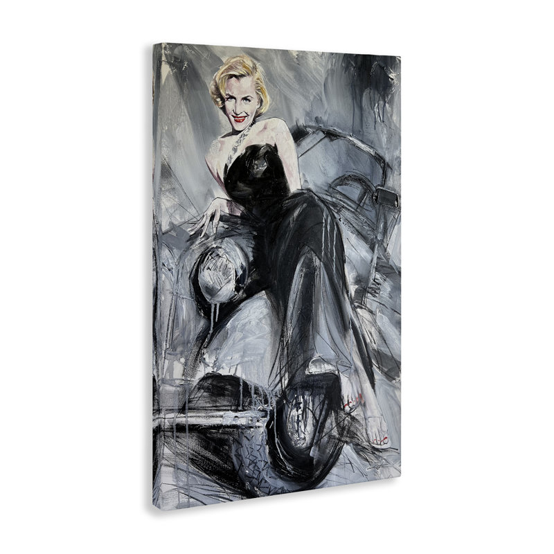 Toile femme intemporelle, design par Lucille Lee, H 36 po x l 24 po
