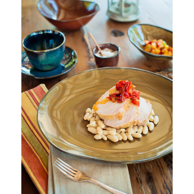 Assiette plate Connellsville, Vert olive