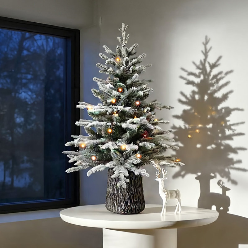 Sapin de Noël illuminé 4 pi avec sapin Fraser