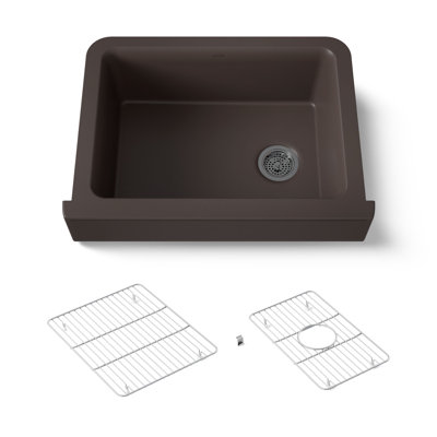 Cairn 29-3 / 4 po Évier de cuisine encastré à simple cuve avec tablier court