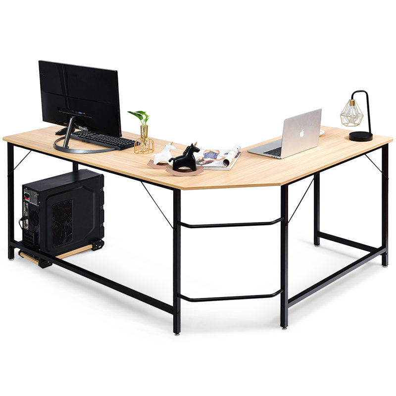 Bureau en L, Brun