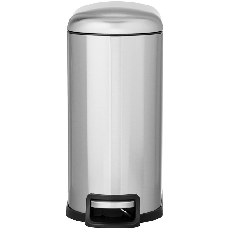 MooJ Steel Trash Can ( 2.6 Gallons ) | Wayfair