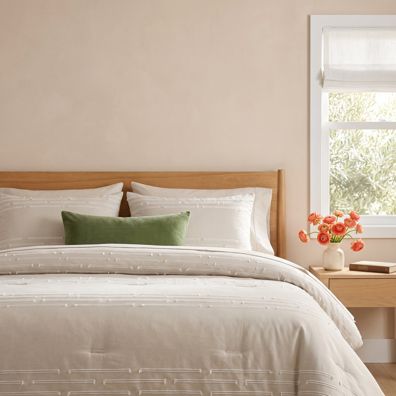 Williams Polyester Comforter, Queen Comforter, Beige