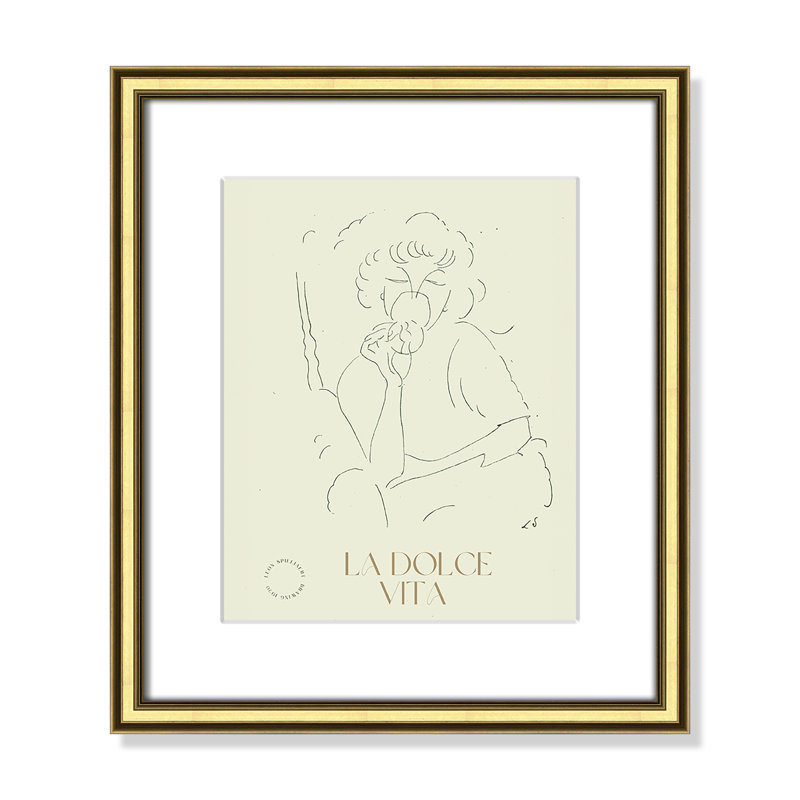 «La Dolce Vita» par Permild & Rosengreen x Léon Spilliaert, H 16,25 po x l 14,25 po x P 0,875 po