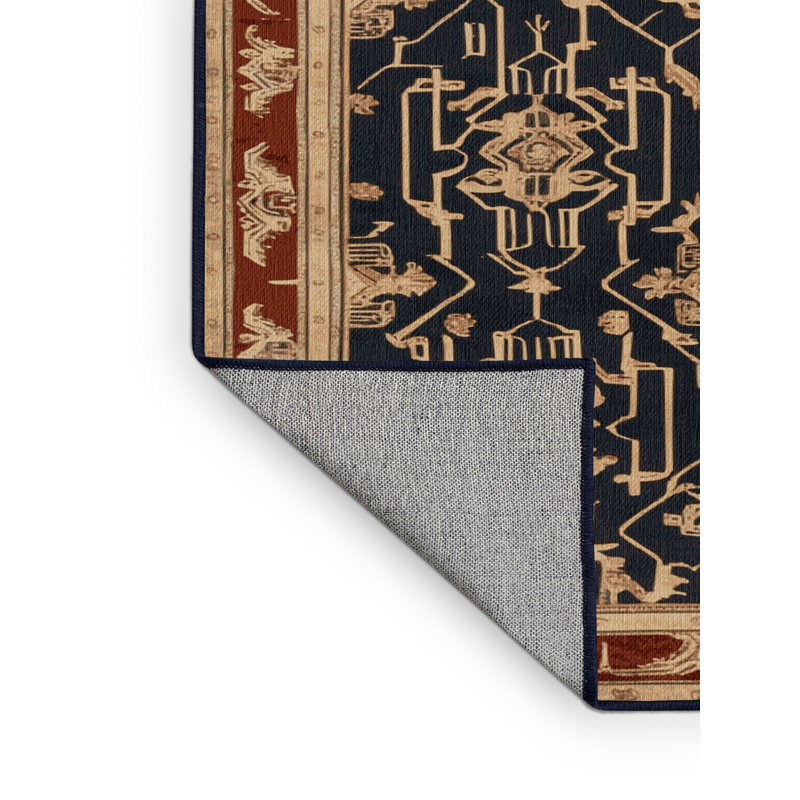 Tapis mauve lavable à la machine, Carré 3 pi