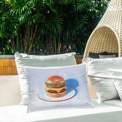 Coussin Burger on Plate