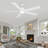 Smart 5 Blade Ceiling Fan With Integrated Light, Modern Indoor Design For Living Room, Bedroom And Dining Areas-1145469919-1145469857