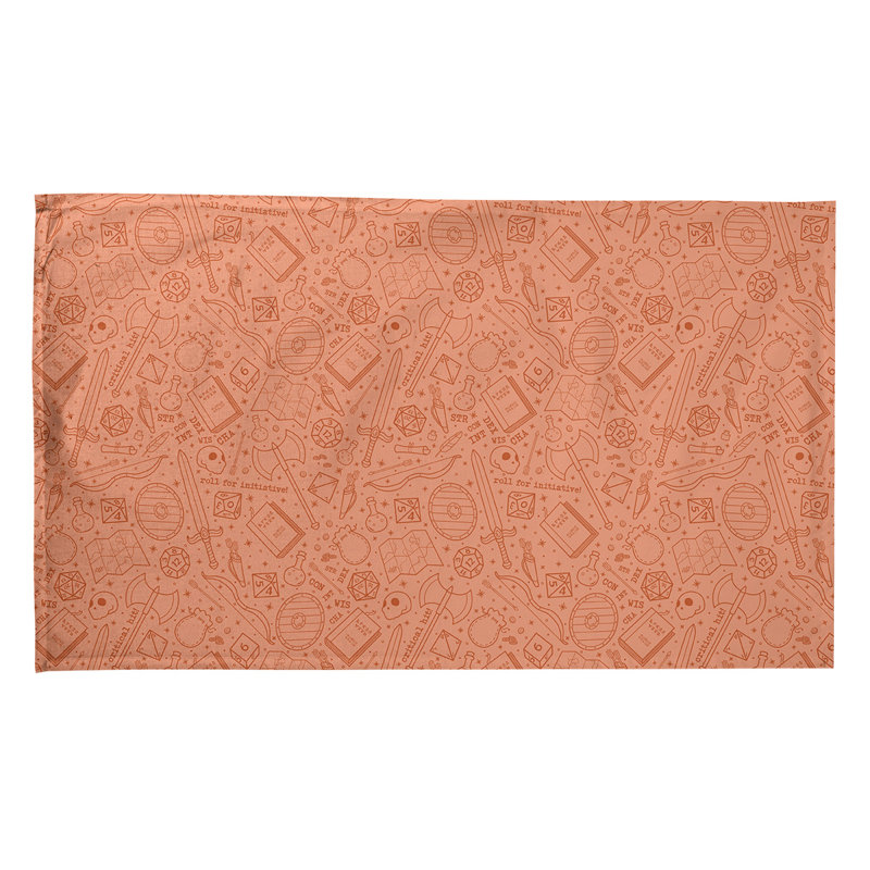 Serviette à thé à motif rpg Mcguigan, Polyester sergé, Orange