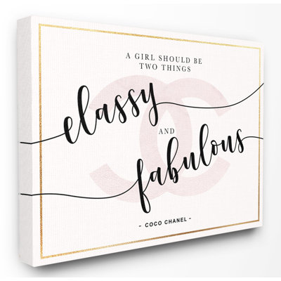 «Classy and Fabulous Fashion Designer Pink Inspirational Word Design», art textuel