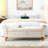 62" Bedroom Tufted Button Storage Bench, Modern Fabric Upholstered Ottoman, Window Bench with Rolled Arm Design-951980669