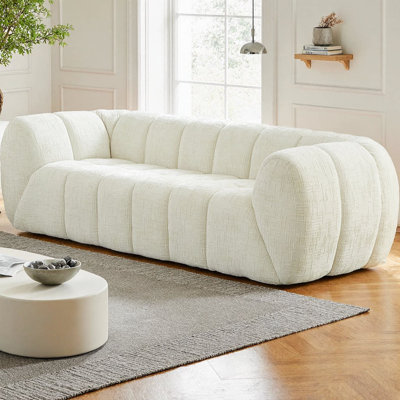 Canapé en nuage matelassé Chenille Pure Foam