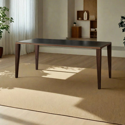 Nordic-style rectangular dining table