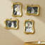 4 Pieces Vintage Gold Resin Tabletop Picture Frames-4X6