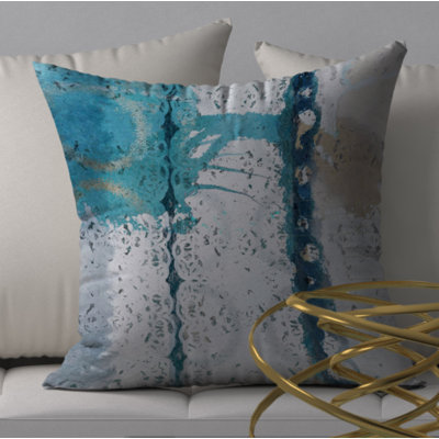 Abstract Reversible Throw Pillow