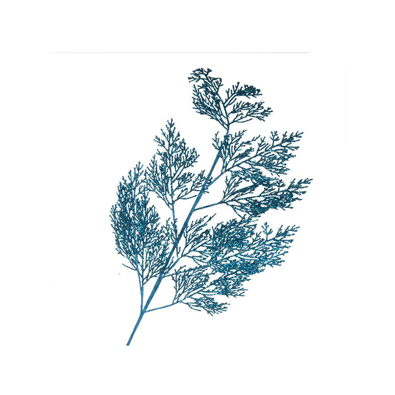 70cm Fern Branch, Turquoise