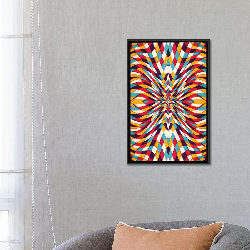 Reproduction d'art graphique sur toile tendue, H 26 po x l 18 po x P 1,5 po, Toile avec cadre noir, Pas de tapis