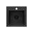 Ruvati 15 inch Gunmetal Black Stainless Steel Workstation Wet Bar Camper Van Sink Drop-in Topmount-101377536-101377532