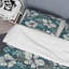Fleurs bleues grunge - Ensemble de housse de couette floral - Polyester microfibre-851807356