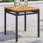 Garden Table 38X38x42 Cm Poly Rattan Acacia Wood-1391347480