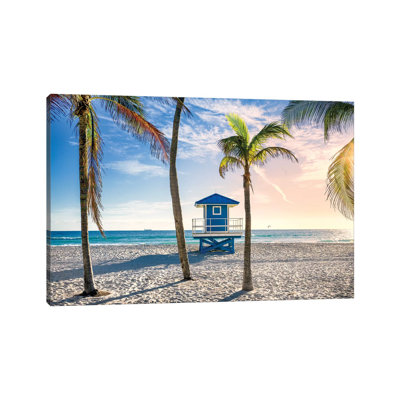 Beach Dreams Hollywood Florida by Susanne Kremer - Print on Canvas