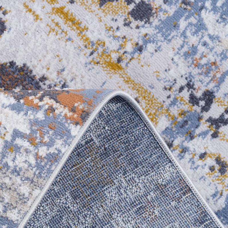 Abstract Indoor / Outdoor Rug, Rectangle 5'3" x 7'6"