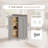 24-Inch Solid Wood Wall Cabinet With Soft-Close Doors & Adjustable Shelves For Kitchen, Bathroom, Laundry