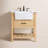 Pelaghia 30 " W Freestanding Standard Free Standing 1 Single Vanity Bathroom Vanity With Carrara Marble Top-1471006159