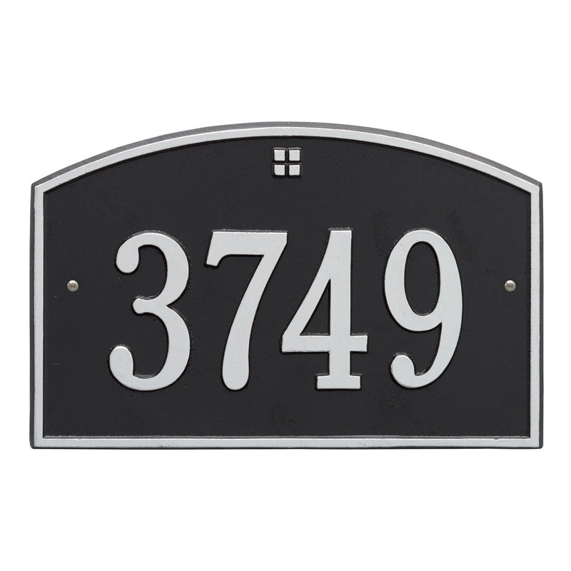 Plaque d'adresse arquée personnalisée, Oui