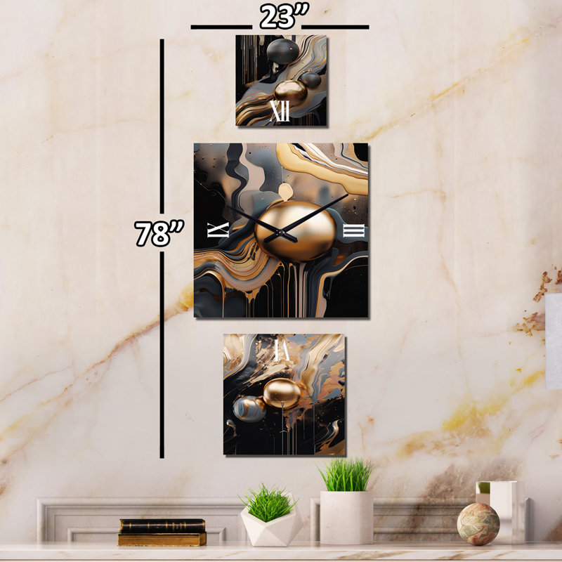 Rhyannon Metal Wall Clock