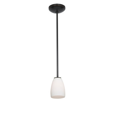 Luminaire suspendu en forme de cloche à 1 lumière Phinney