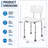 Height Adjustable Medical Shower Chair