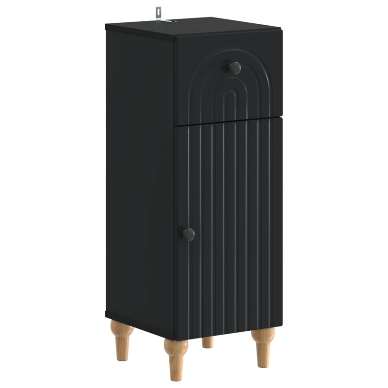Bathroom Storage Furniture Set, Black
