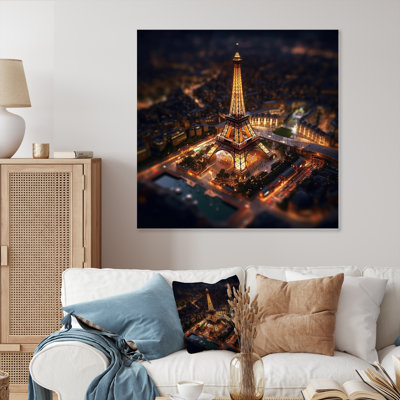 Néon de la Tour Eiffel Paris - reproduction de Franch sur métal