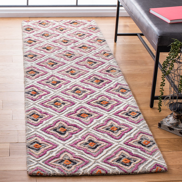 Rubalcava Hand Tufted Wool And Cotton Geometric Rug