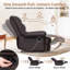 86cm Wide Standard Leather Manual Recliner, Classic Oversize Sofa Chair-281451327