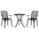 Ensemble bistro rond en aluminium 2 personnes Robbyn