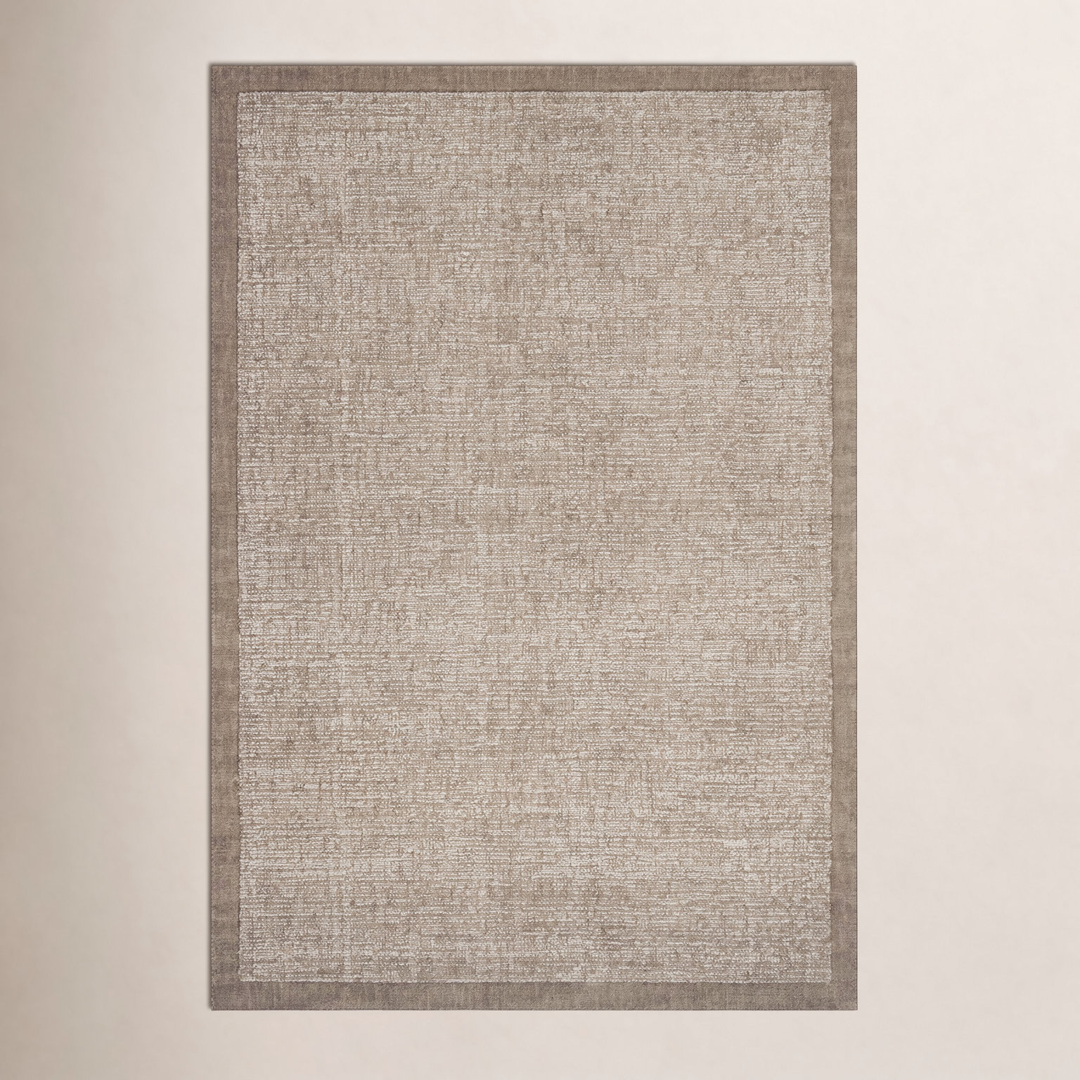 Henley Ivory / Brown Area Rug, Rectangle 9'3" x 13'