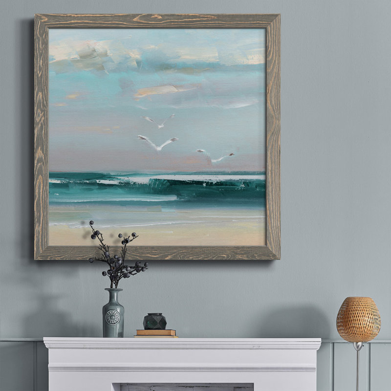 «Life Happens», art textuel sur toile, H 17 po x l 17 po x P 1,5 po, Cadre gris