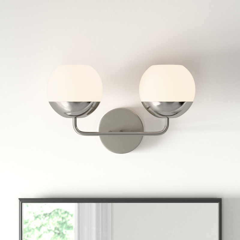 Avoca 16.5'' W 2 - Light Dimmable Vanity Light, Brushed Nickel