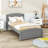 Twin Size Wood Platform Bed with Two Drawers-240155815